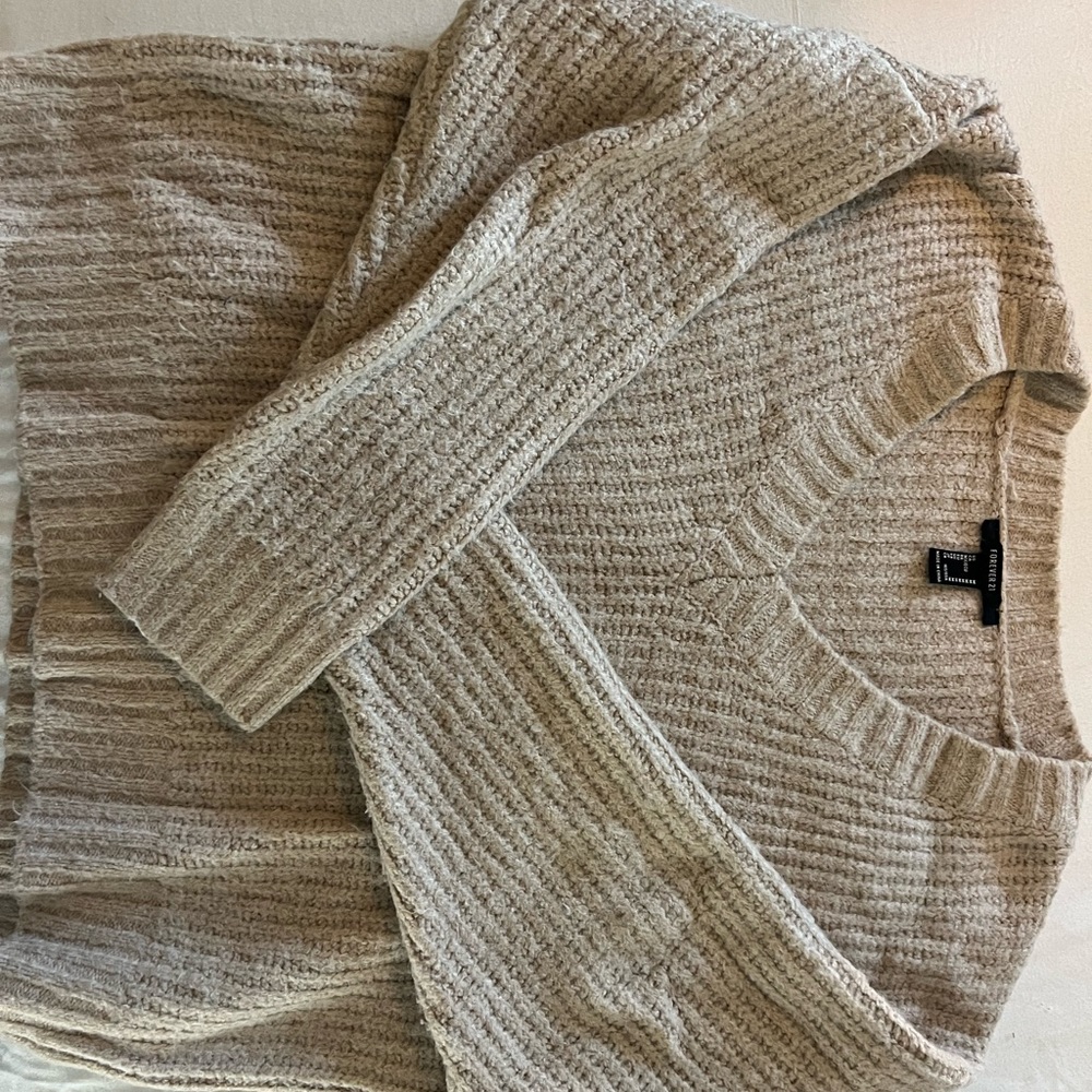 Khaki knit sweater